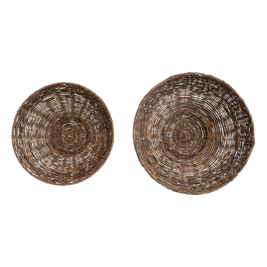 Woven Vine & Metal Baskets | Natural