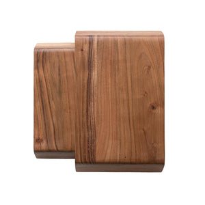 S/2 Wooden Nesting Pedestals