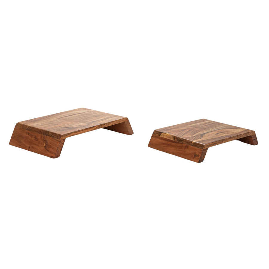 S/2 Wooden Nesting Pedestals