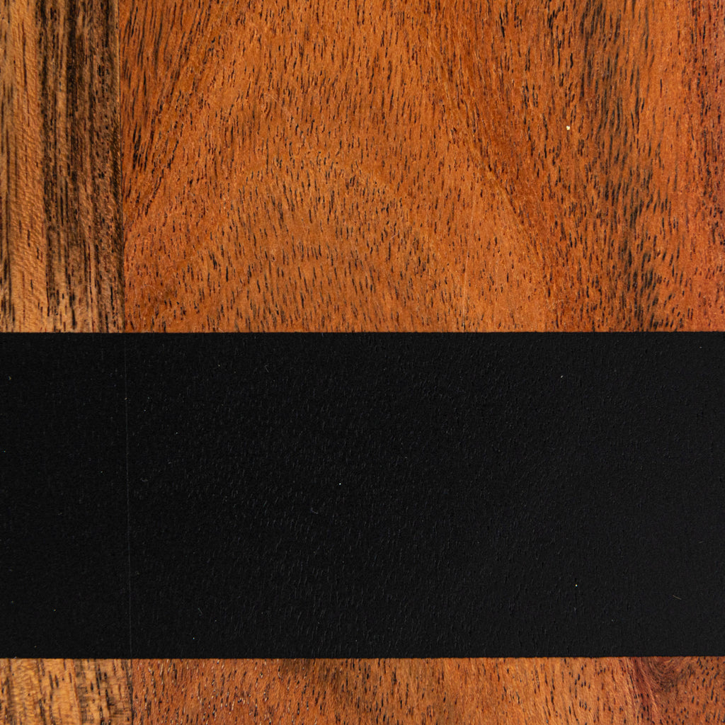 Wood Cheese/Cutting Board w/Stripes & Handle