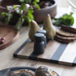 Wood Striped Cheese/Cutting Board