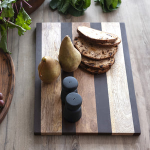 Wood Striped Cheese/Cutting Board