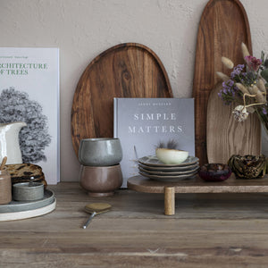 Wood Organic Shaped Serving Tray