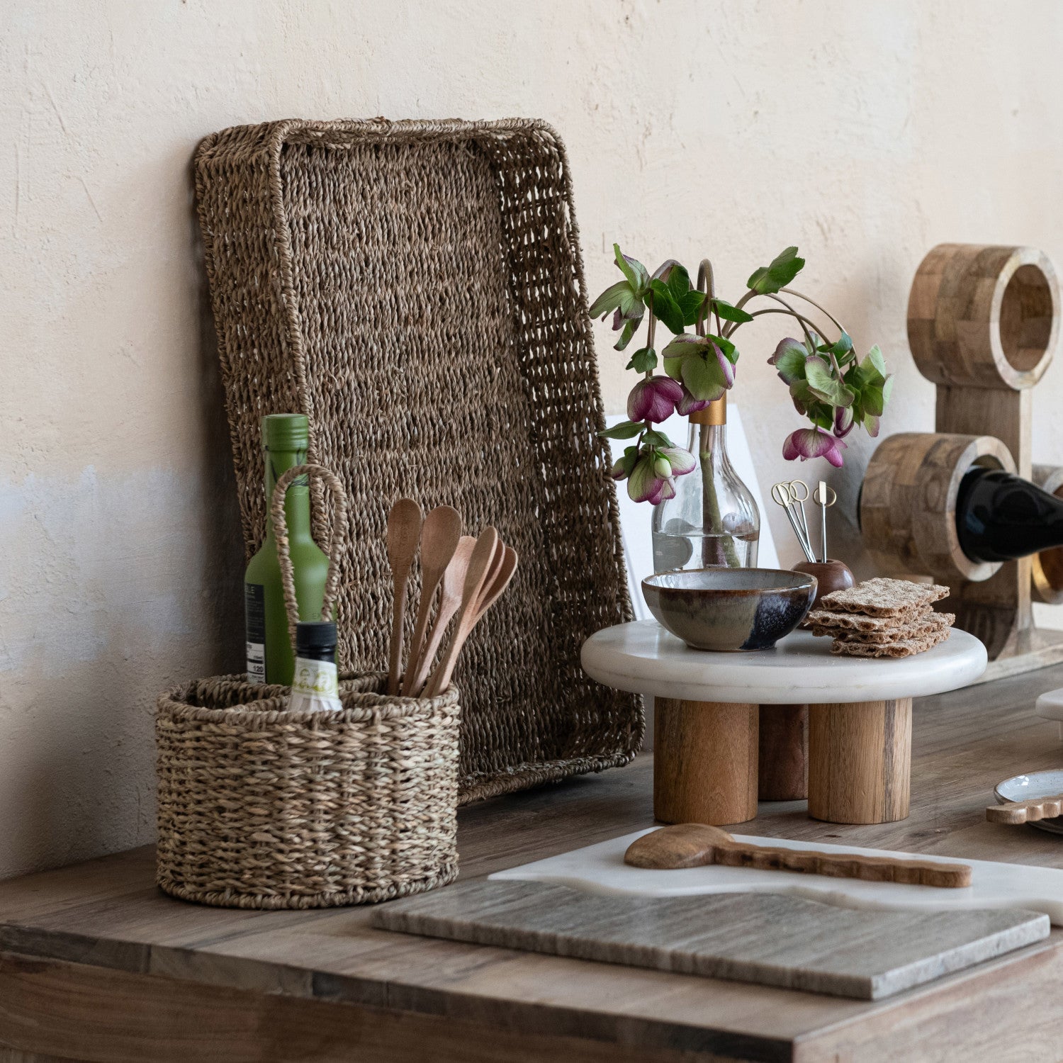 Hand-Woven Seagrass Caddy