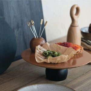 S/9 Wood Holder w/Appetizer Picks