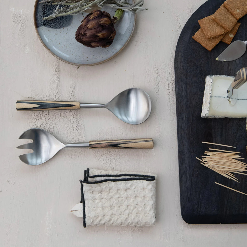 S/3 Square Cotton Waffle Weave Dish Cloths