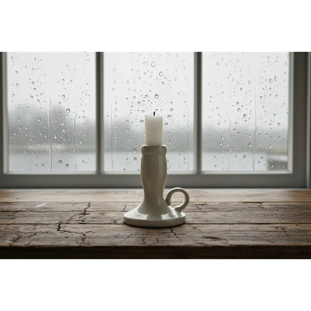 Stoneware Chamberstick