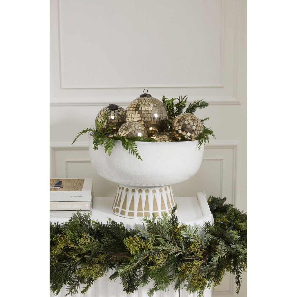 Antiqued Disco Ball Ornament