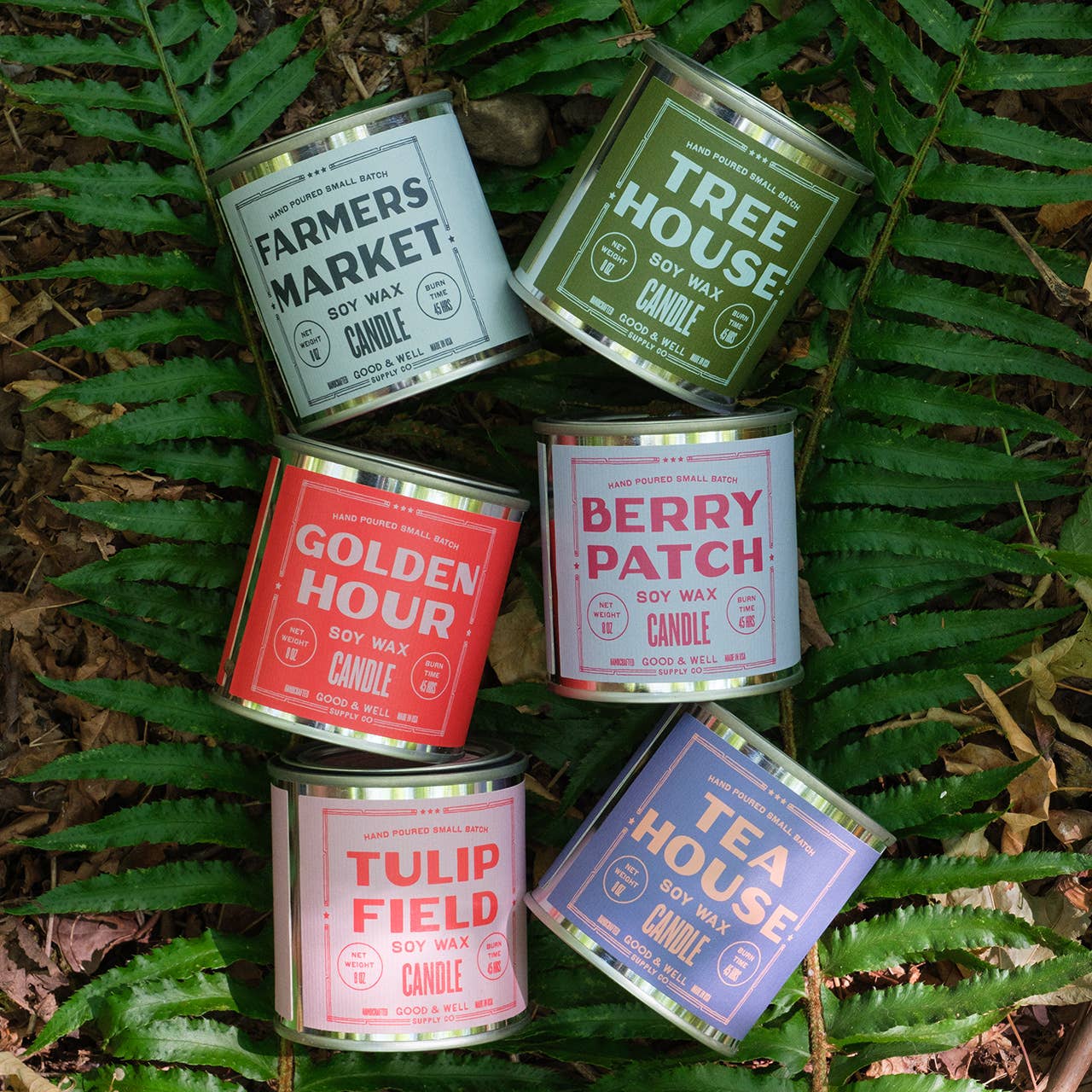1/2 Pint Soy Candle | Farmer's Market