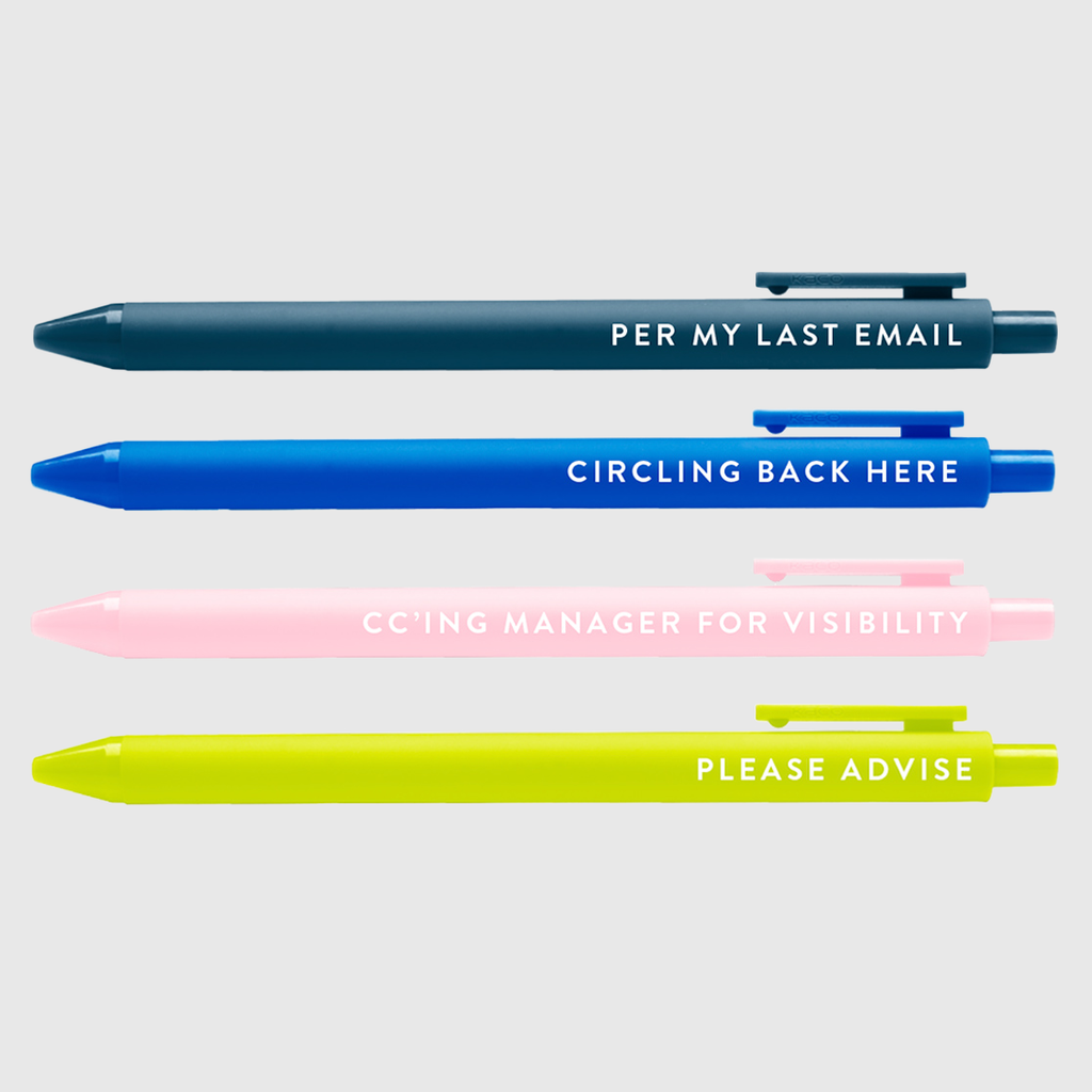 Jotter Pen Set | Passive Aggressive Corporate Lingo