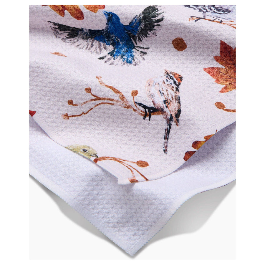Geometry - Autumnal Bird Skies Tea Towel