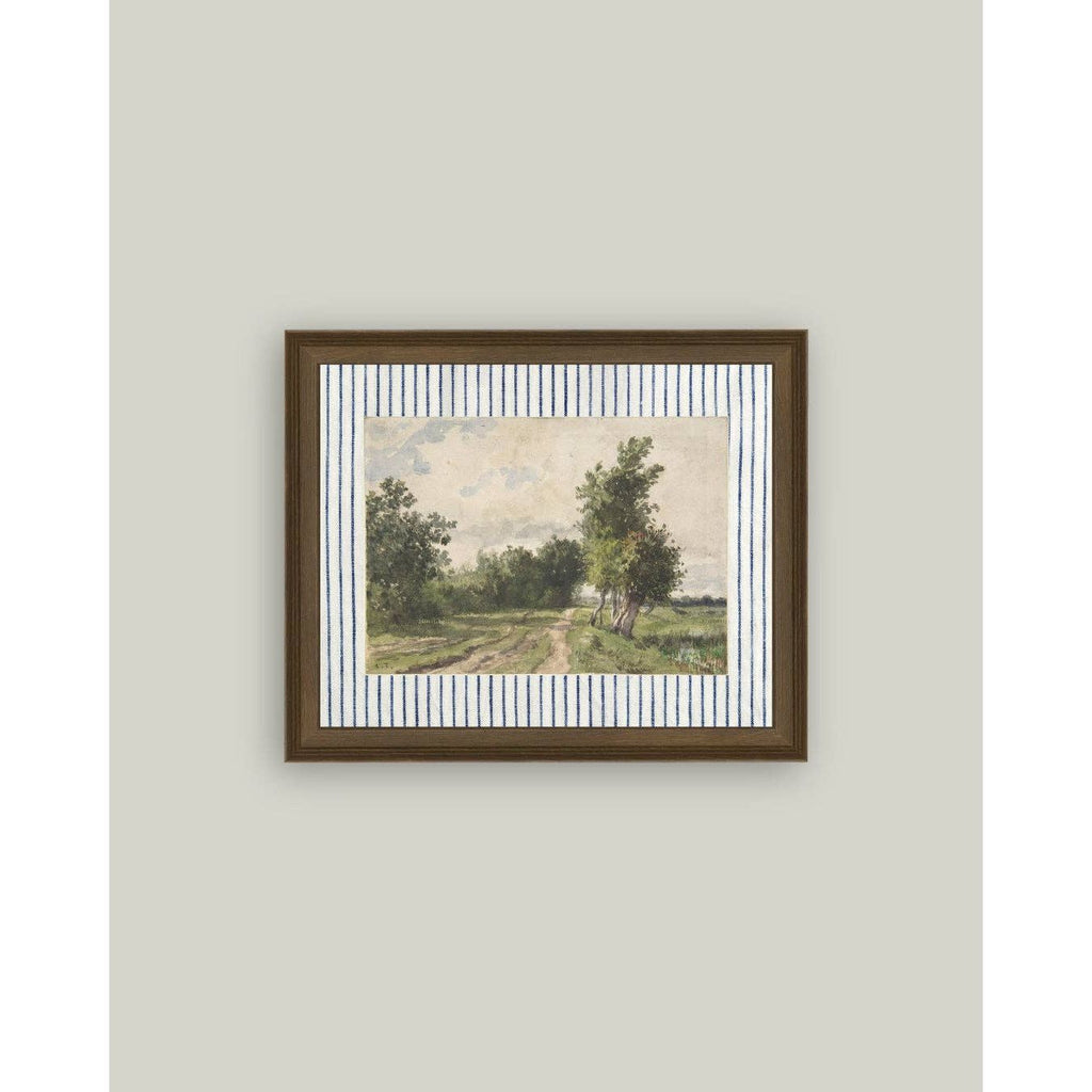 Framed Antique Art | Provence Landscape - 10x8