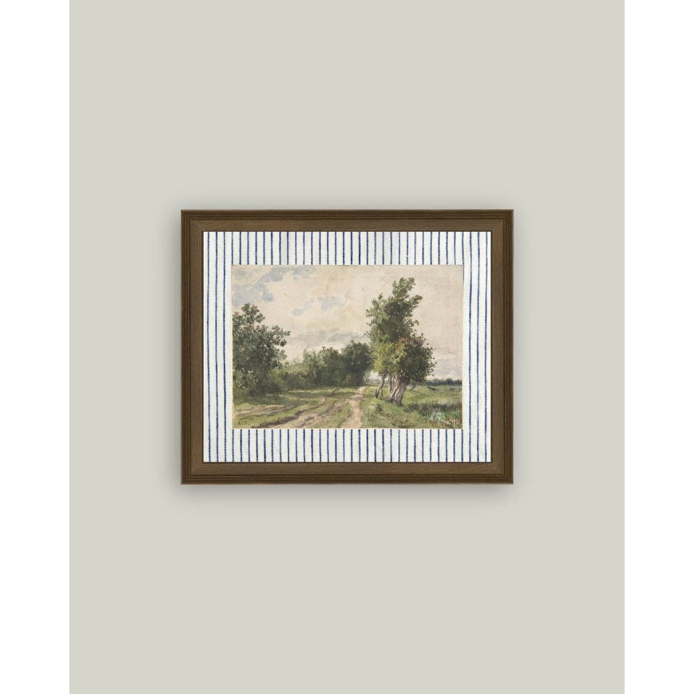Framed Antique Art | Provence Landscape - 10x8