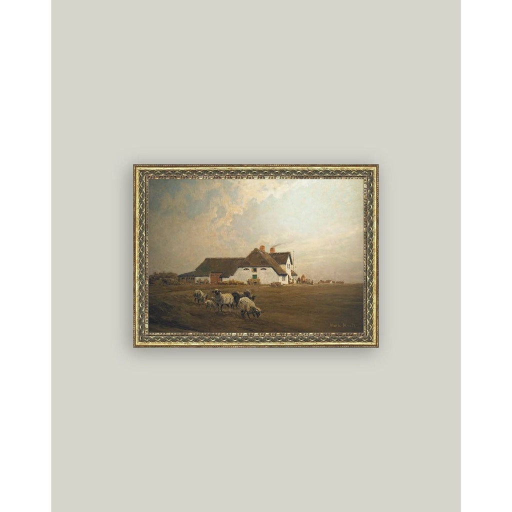 Petal Lane Home - Farmhouse - East Frisia Framed Antique Art: 7x5