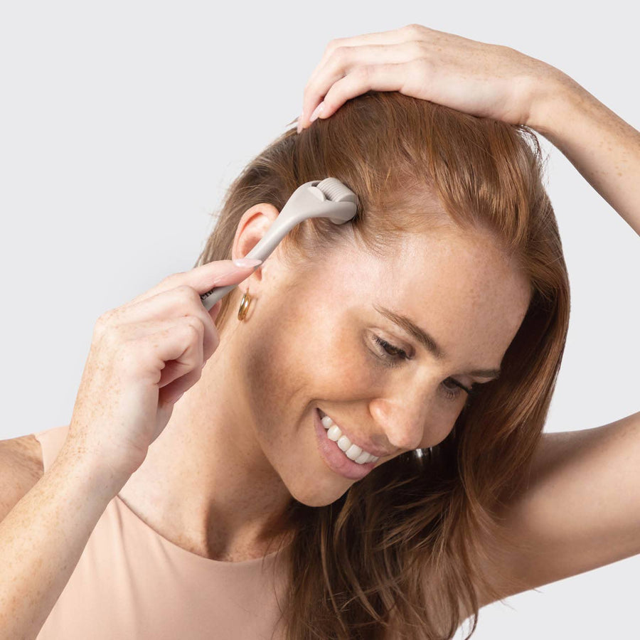 Micro Derma Facial Roller | Warm Gray