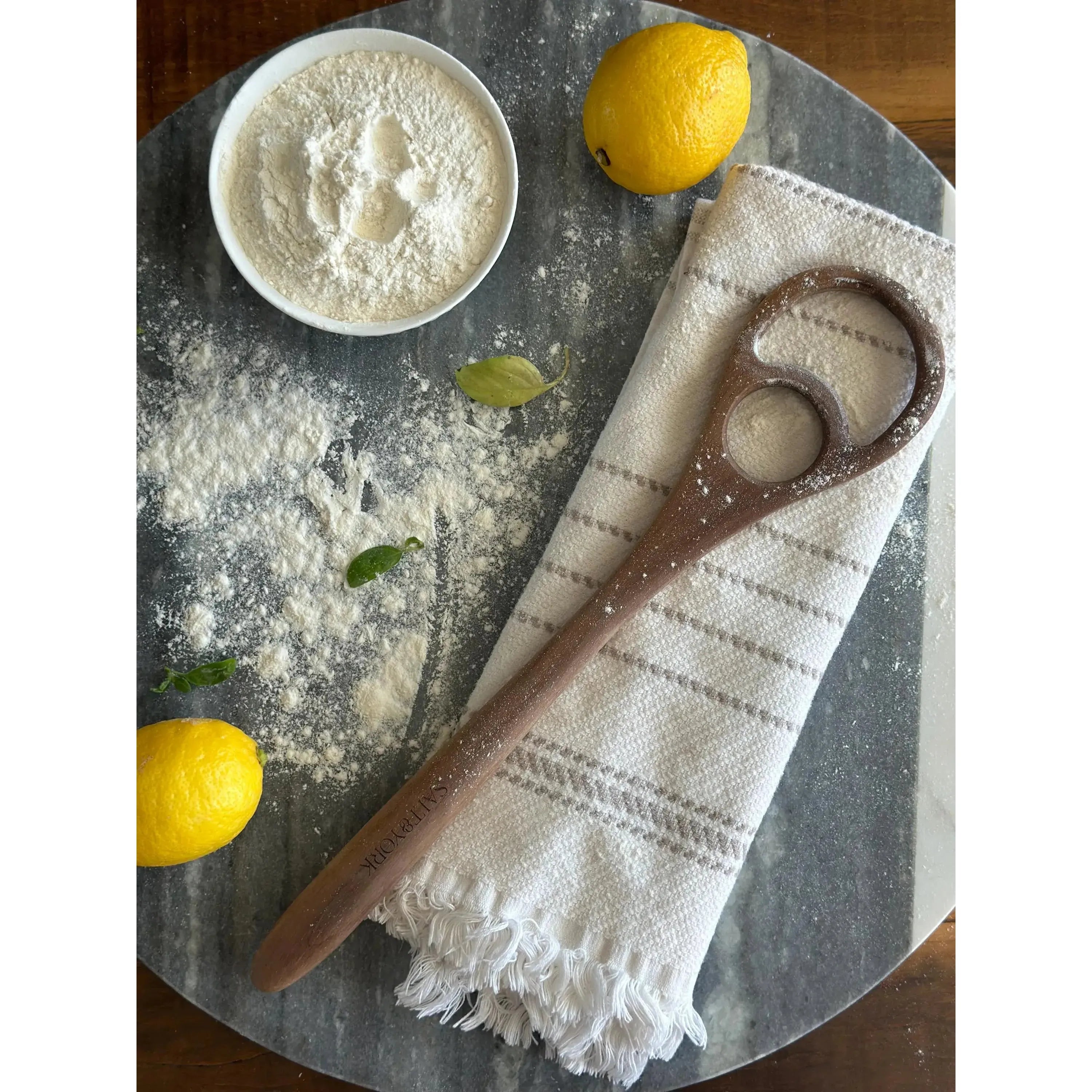 Olive Wood Dough Hook/Whisk