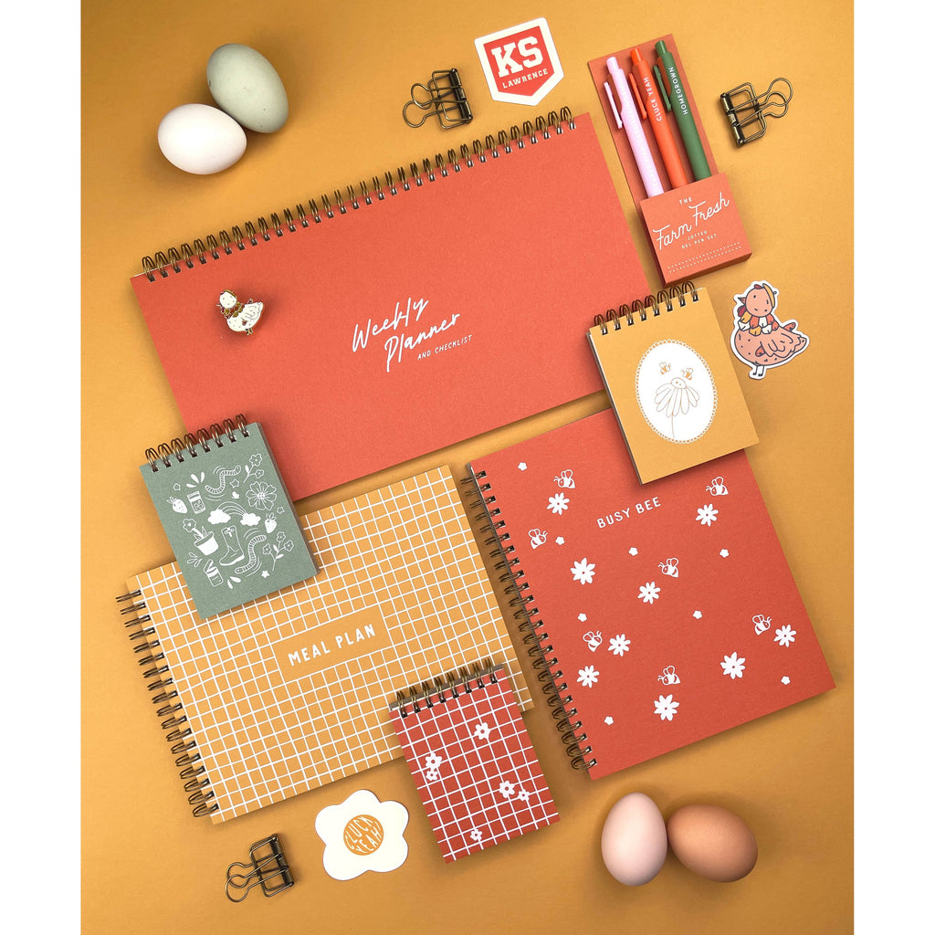 S/3 Gel Pens | Farm Fresh Jotter Set