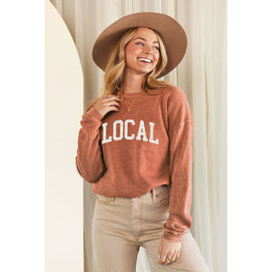 LOCAL Mineral Washed Graphic Sweatshirt | Dusty Forest