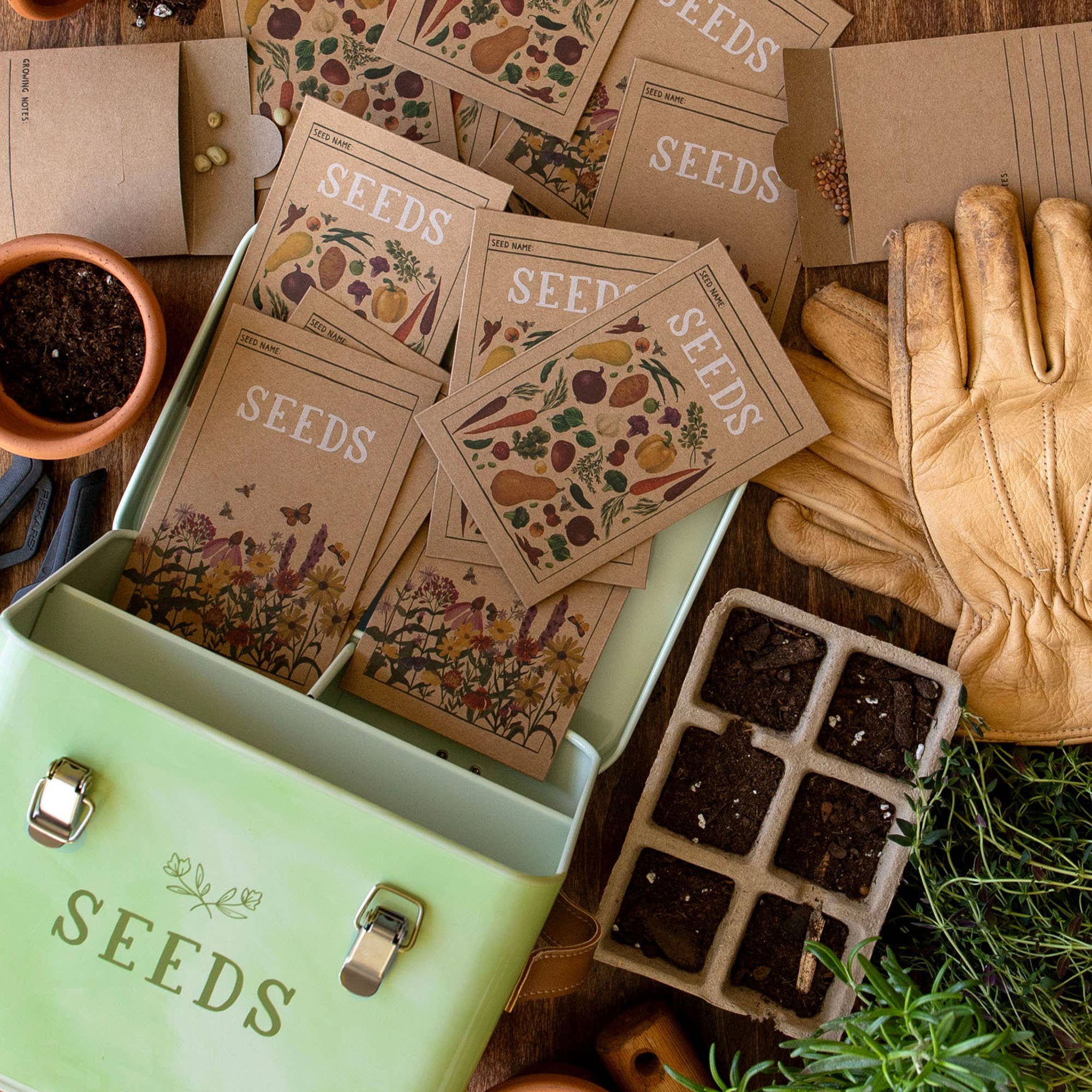Tin Seed Box | Green Thumb