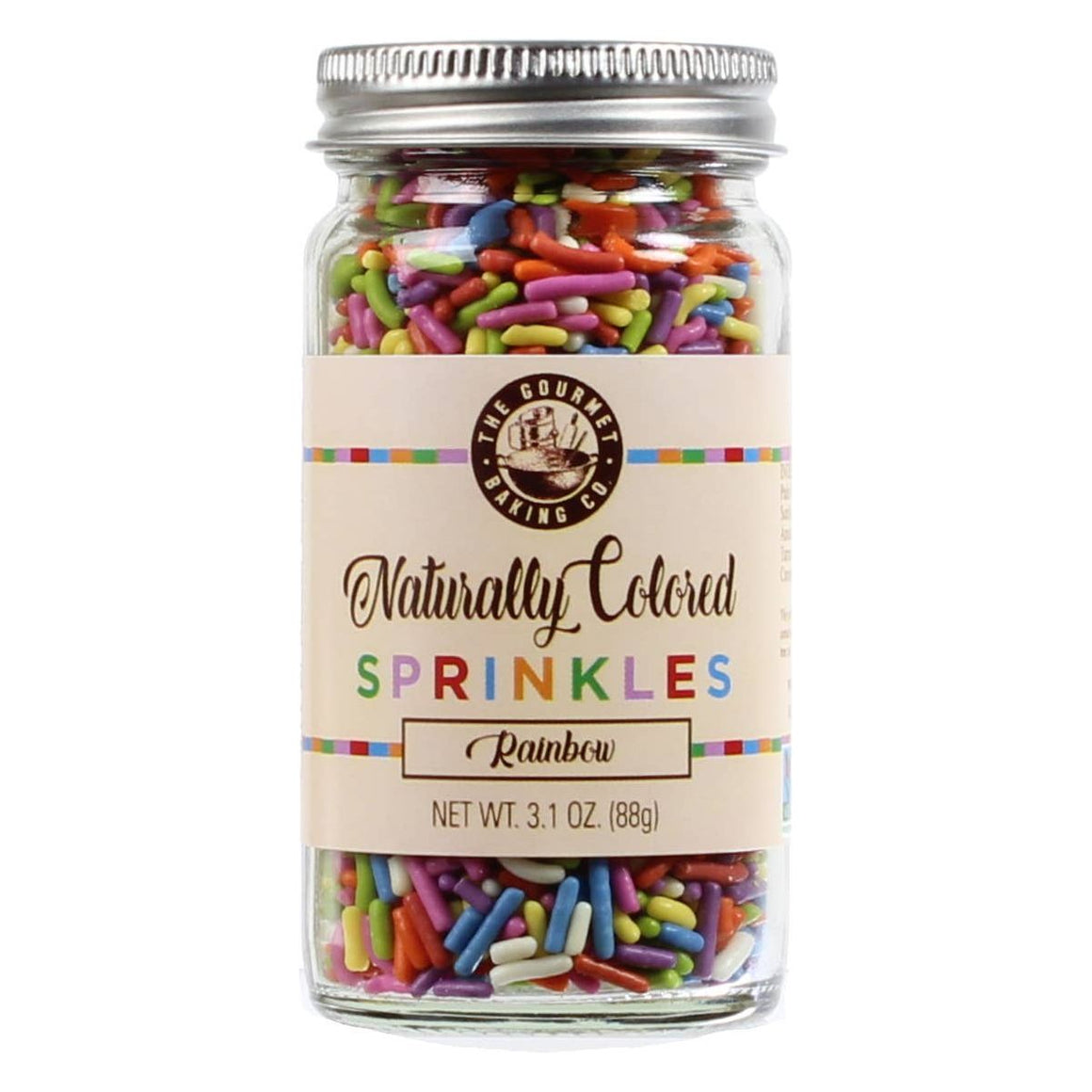 Naturally Colored Rainbow Sprinkles