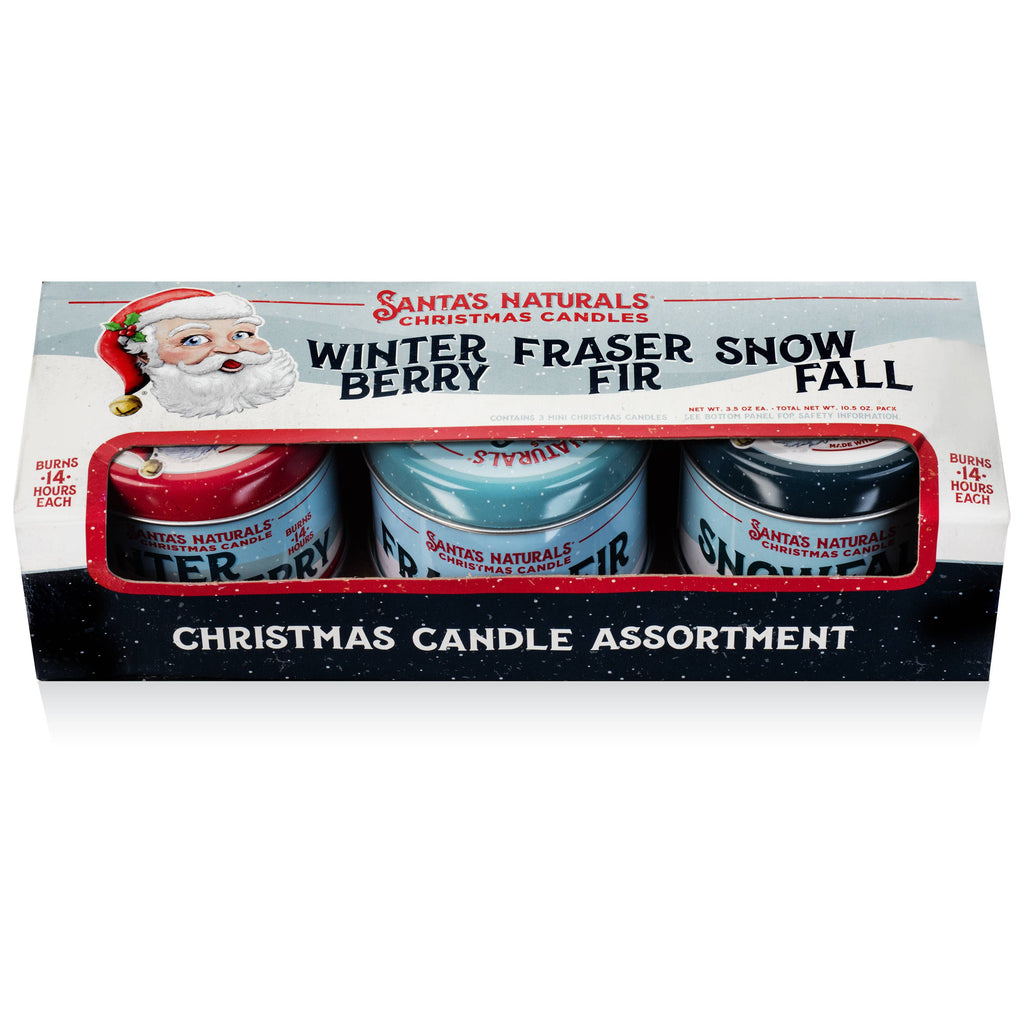 Santa's Naturals | Mini Candle Trio