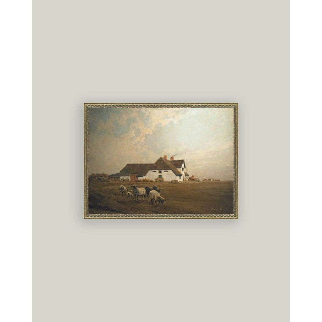 Petal Lane Home - Farmhouse - East Frisia Framed Antique Art: 7x5