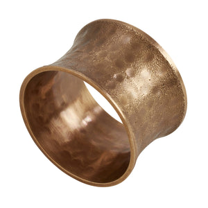 Hammered Napkin Ring: Dark Gold