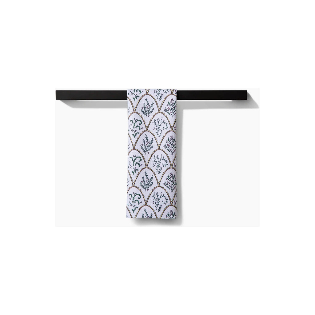 Geometry - Floral Scallops Tea Towel