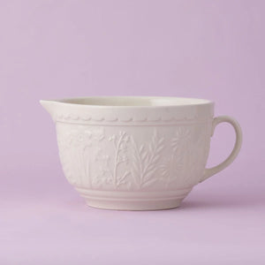 Mason Cash | In the Meadow | Wildflowersl Embossed Batter Bowl | Cream - 2 Quart