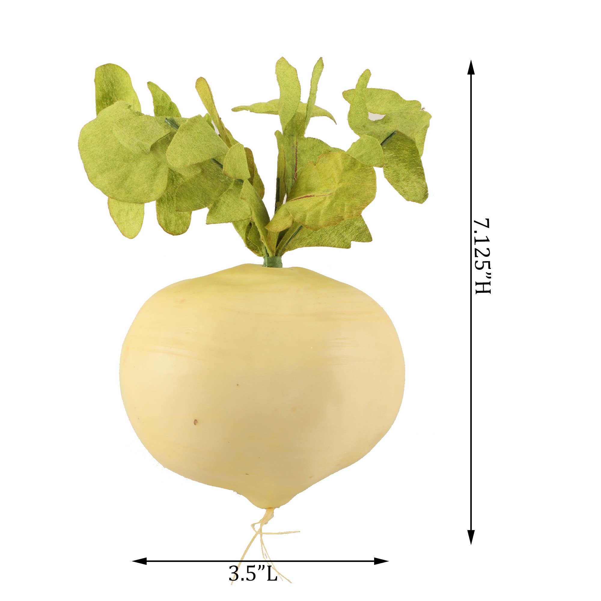 Hand-Made Faux Radish | White