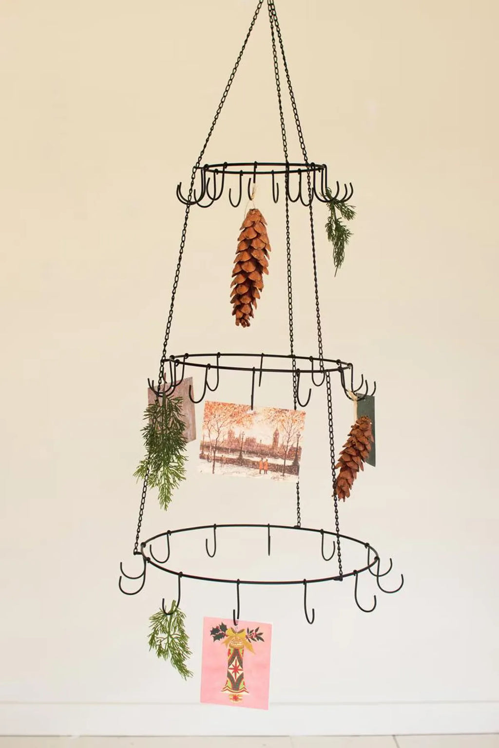 Three-Tier Hanging Wire Display Tree