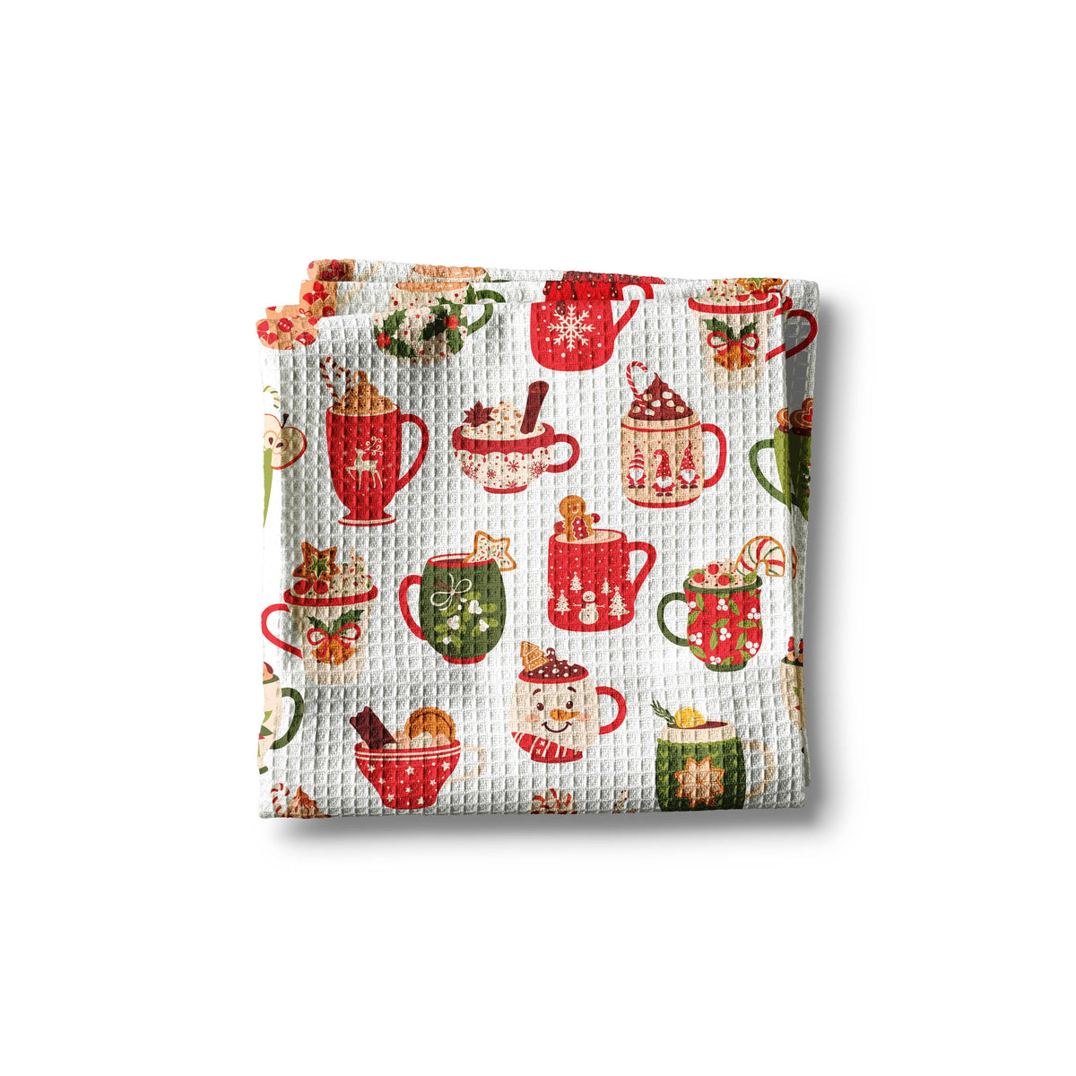Kitchen Towel | Christmas Cocoa Mugs