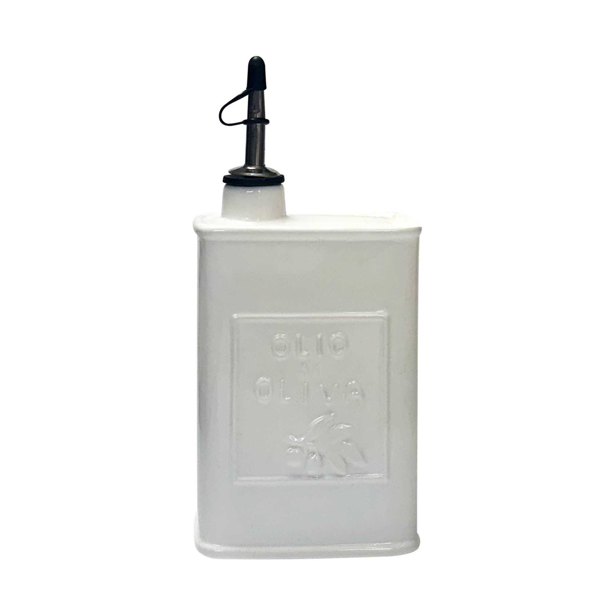 Fox Run Brands - Fox Run White Ceramic Oil Can, 17 oz/500 ML