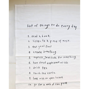 To Do List Napkin/Tea Towel