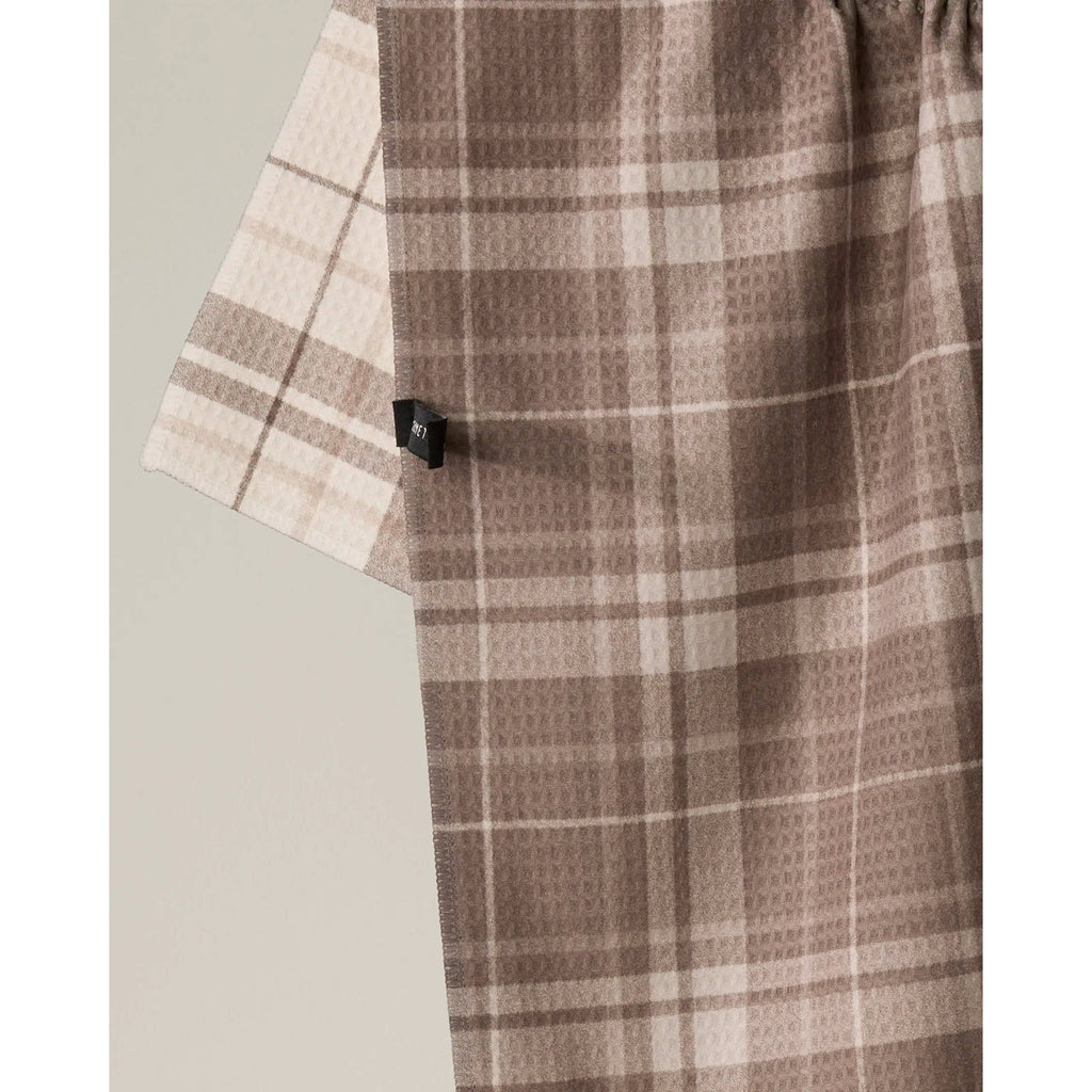 Geometry - Oat Plaid Luxe Kitchen Towel