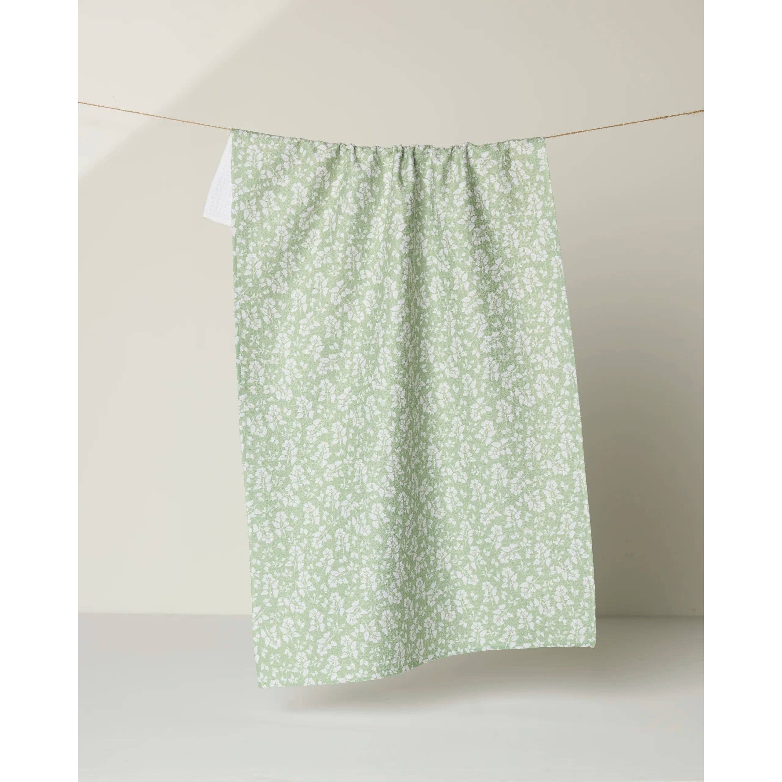 Geometry - Sage Garden Tea Towel
