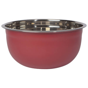 S/3 Steel Mixing Bowls | Matte Carmine Red