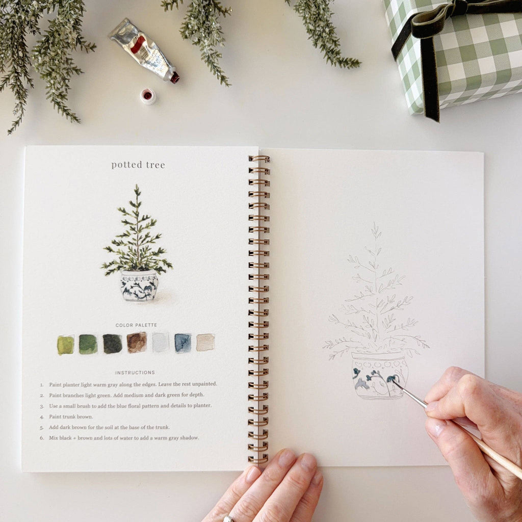 Watercolor Workbook | Classic Christmas