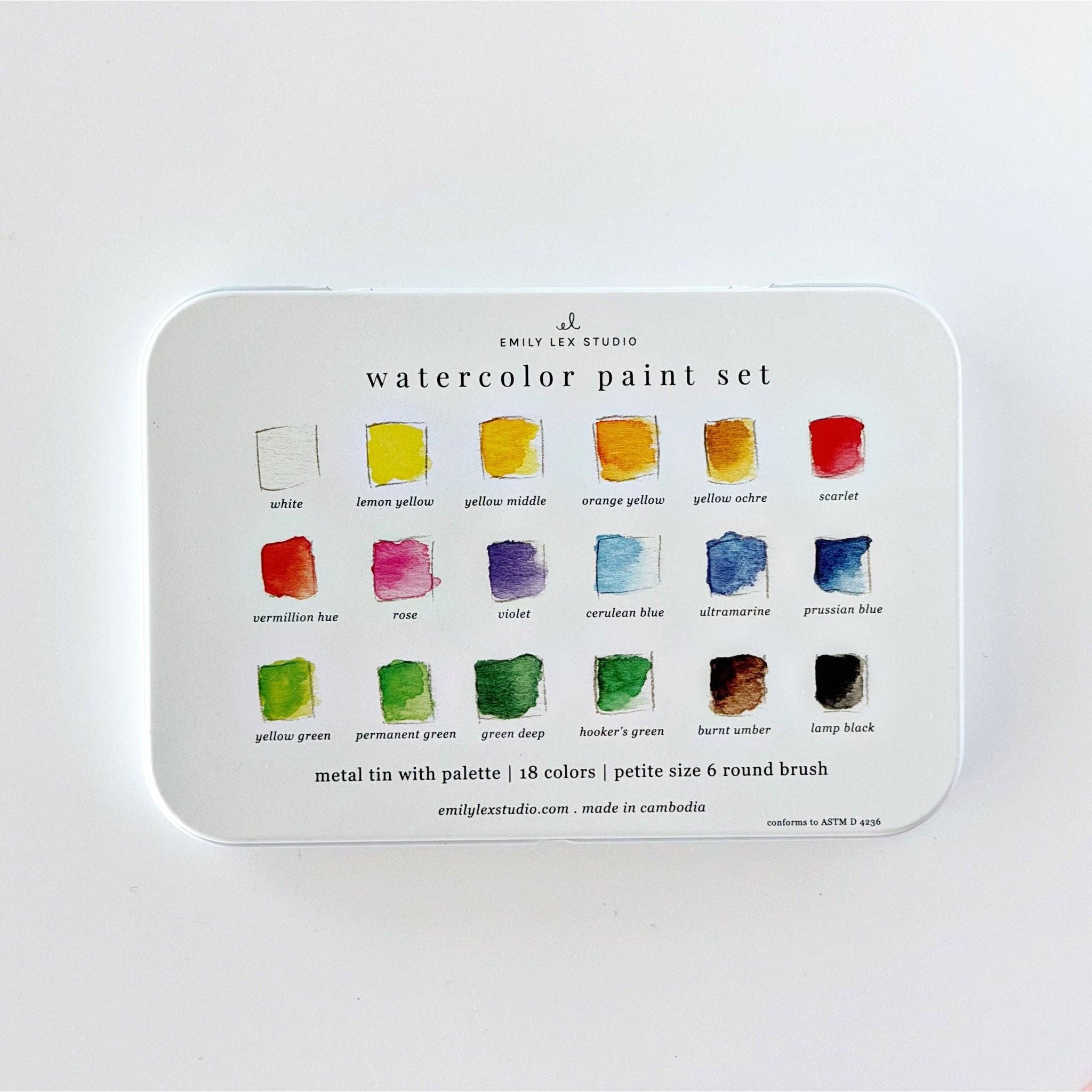 Watercolor Paint Set | 18 Colors