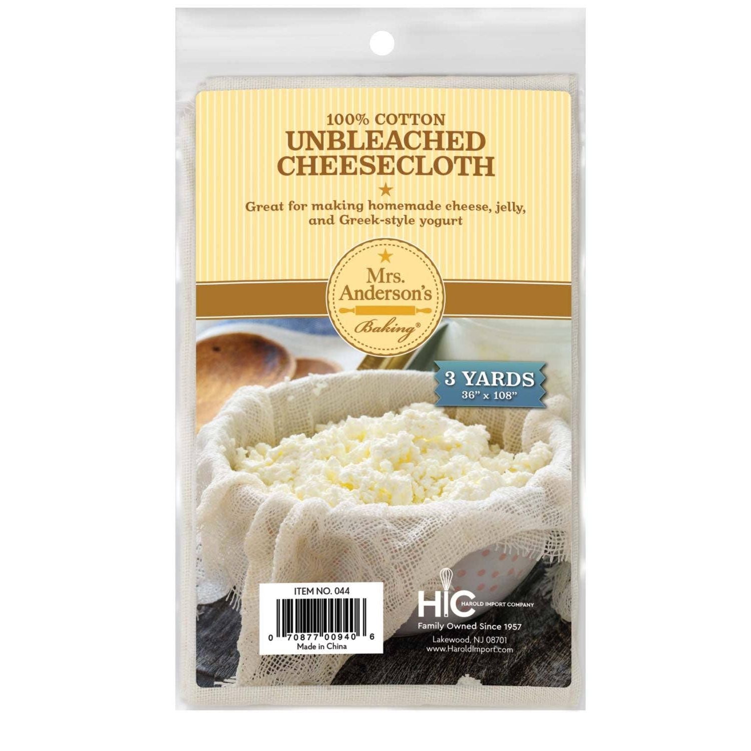 Unbleached Cotton Cheesecloth