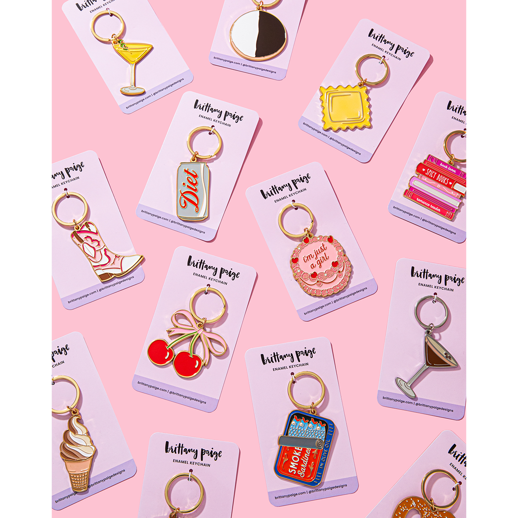 Diet Soda Enamel Keychain