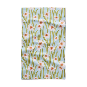 Geometry - Daffodil Sky Tea Towel