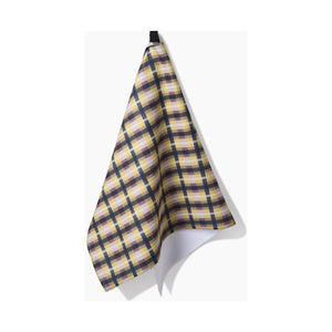 Geometry - Crossbarred Yellow Tea Towel