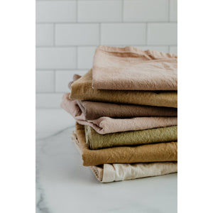 Plant dyed Organic cotton Kitchen Towel | Muted pink