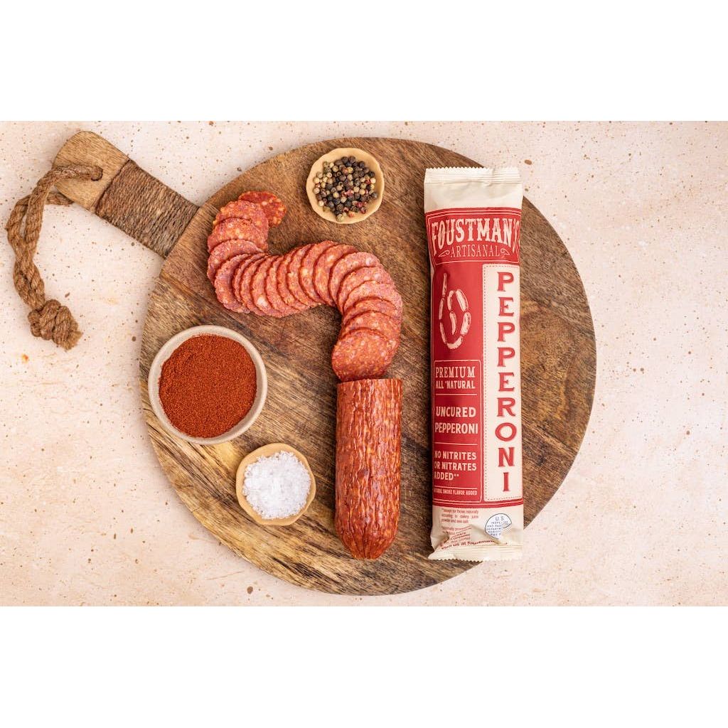 Foustman’s Artisanal Uncured Pepperoni Salami
