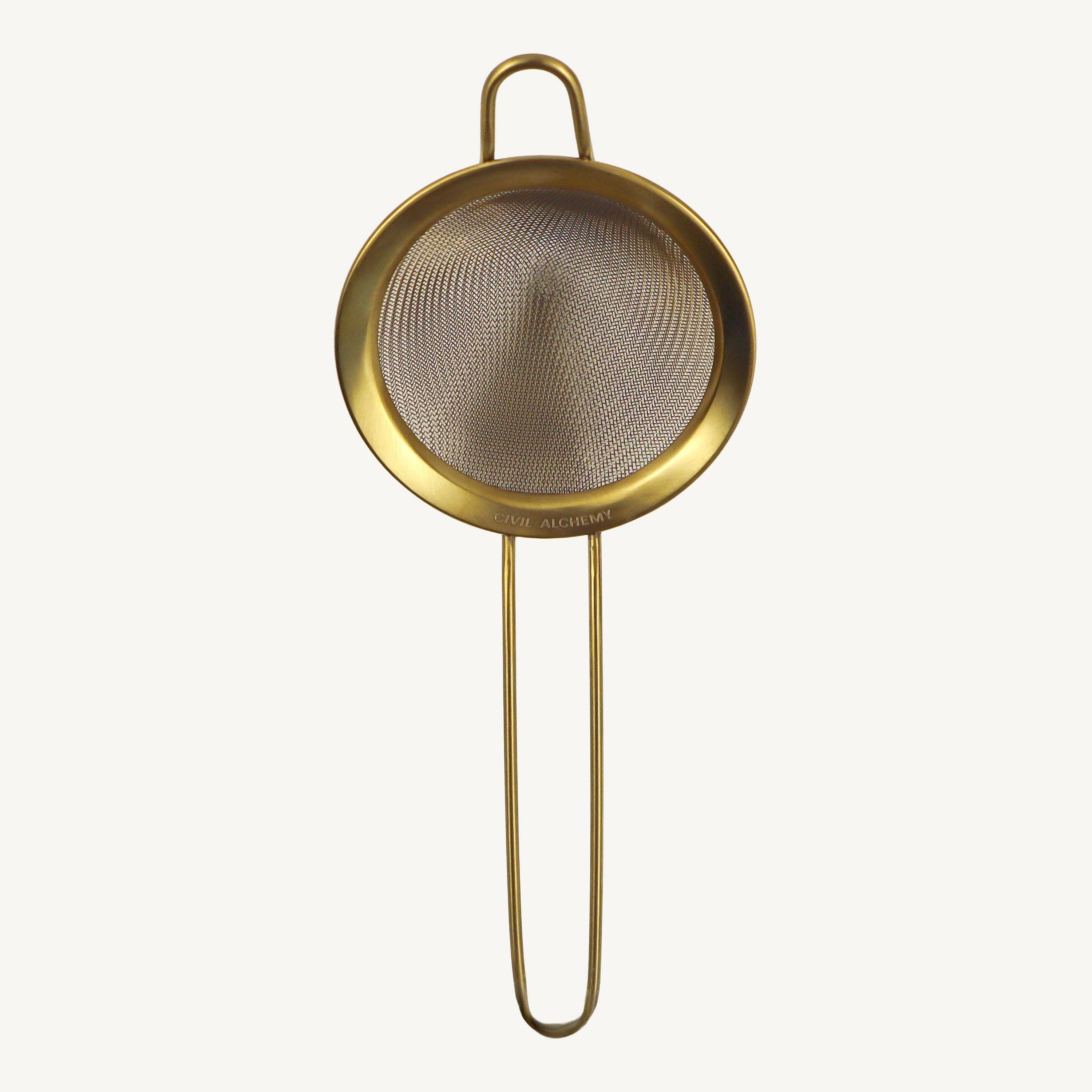 Artisan Brass Fine Mesh Strainer