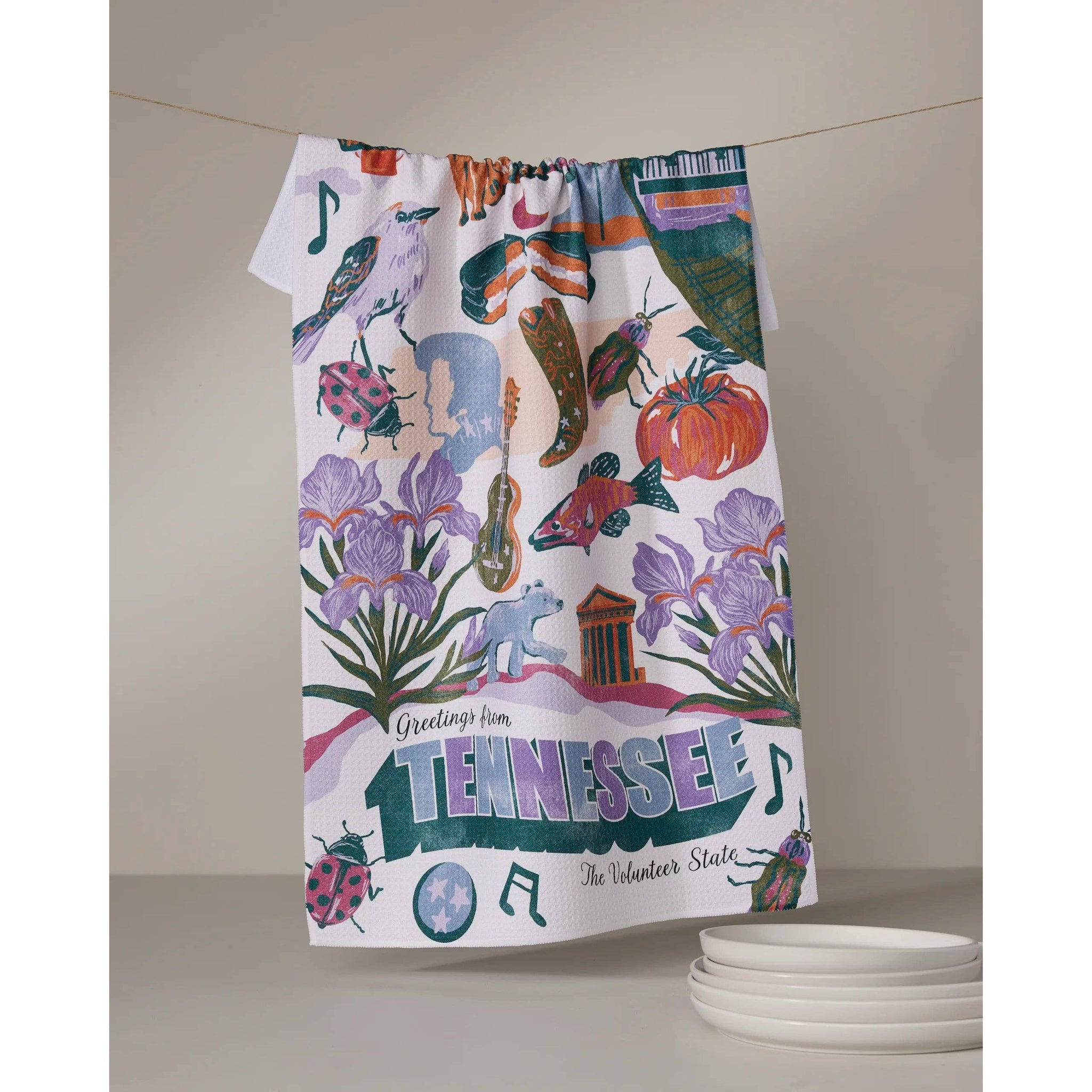 Geometry Tea Towel | Greetings From Tennessee