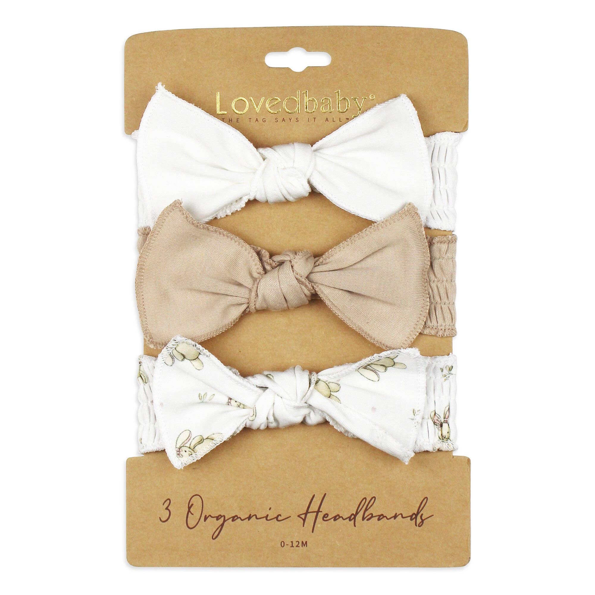 S/3 Organic Smocked Headband