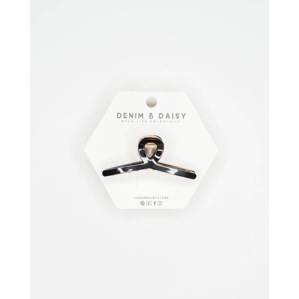 Mini Loop Hair Claw Clip | Chocolate