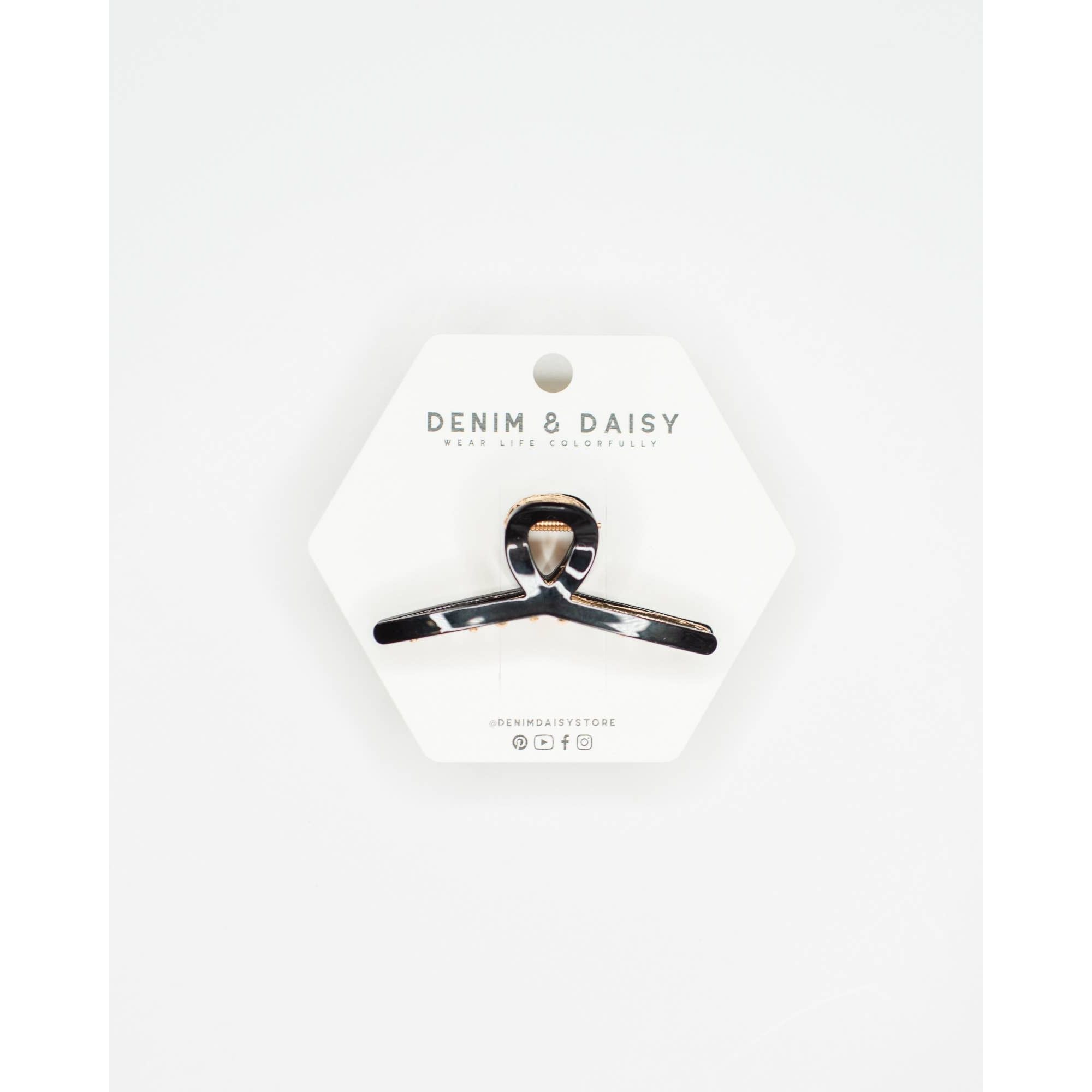 Mini Loop Hair Claw Clip | Chocolate